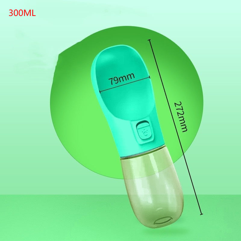 2-in-1 Portable Pet Water & Food Bottle – Outdoor Travel Feeder for Dogs & Cats