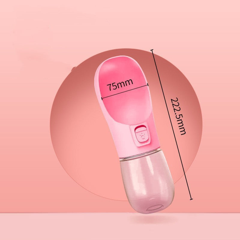 2-in-1 Portable Pet Water & Food Bottle – Outdoor Travel Feeder for Dogs & Cats