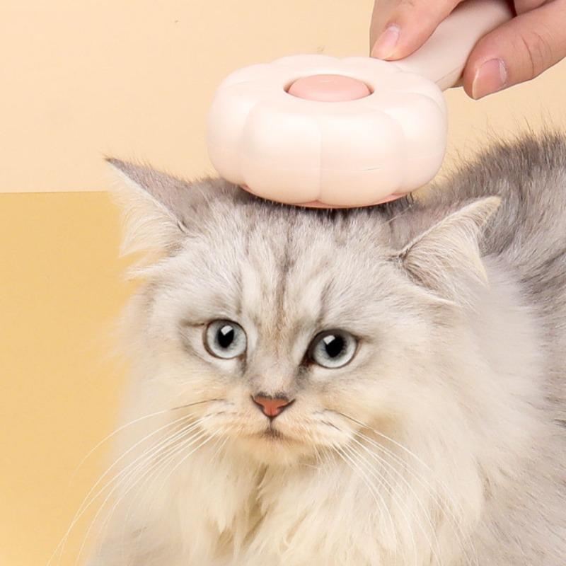 Pet Grooming Brush – Hair Remover & Massage Comb for Cats & Dogs