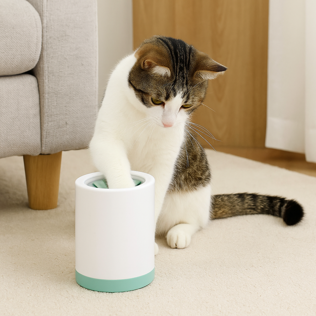 Portable Pet Paw Cleaner Cup Soft Silicone Comb