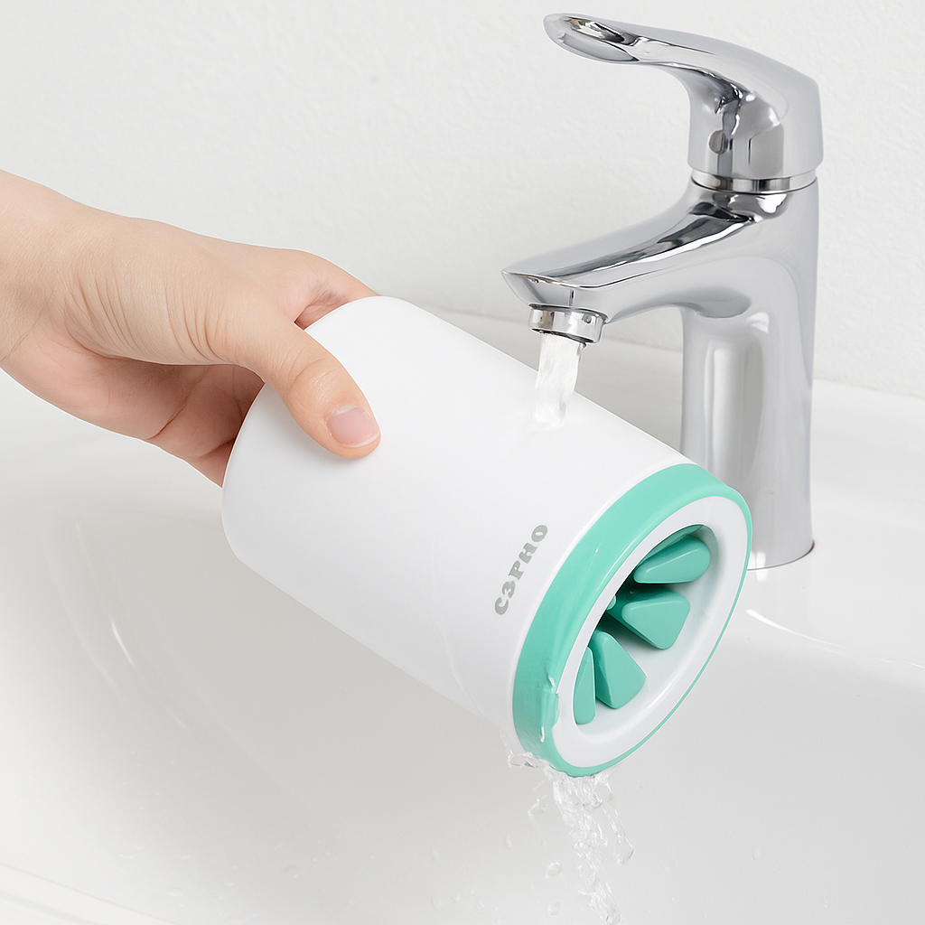 Portable Pet Paw Cleaner Cup Soft Silicone Comb