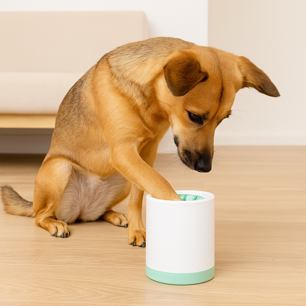 Portable Pet Paw Cleaner Cup Soft Silicone Comb