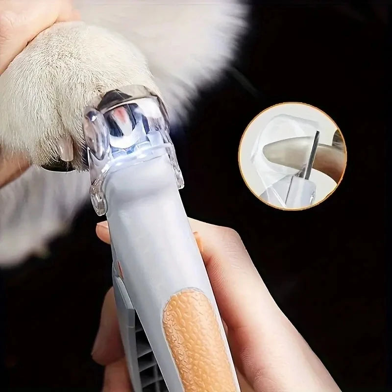 Illuminated LED Pet Nail Clipper – Safe & Precise Trimming for Dogs & Cats