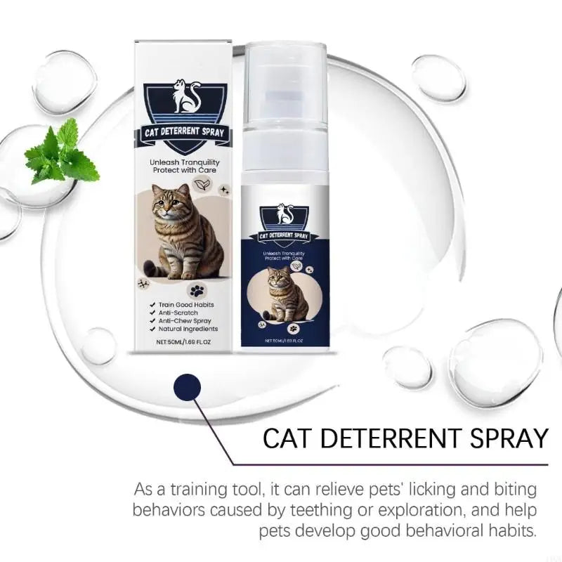 2-Pack Cat Training Deterrent Spray – Gentle, Safe & Effective Formula for Furniture Protection (50 ml)