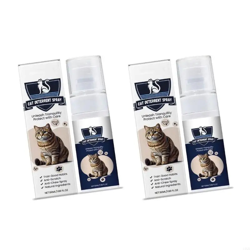 2-Pack Cat Training Deterrent Spray – Gentle, Safe & Effective Formula for Furniture Protection (50 ml)