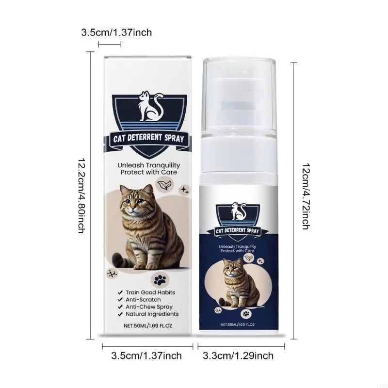 2-Pack Cat Training Deterrent Spray – Gentle, Safe & Effective Formula for Furniture Protection (50 ml)