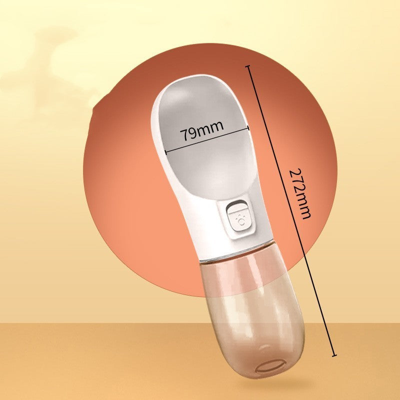 2-in-1 Portable Pet Water & Food Bottle – Outdoor Travel Feeder for Dogs & Cats