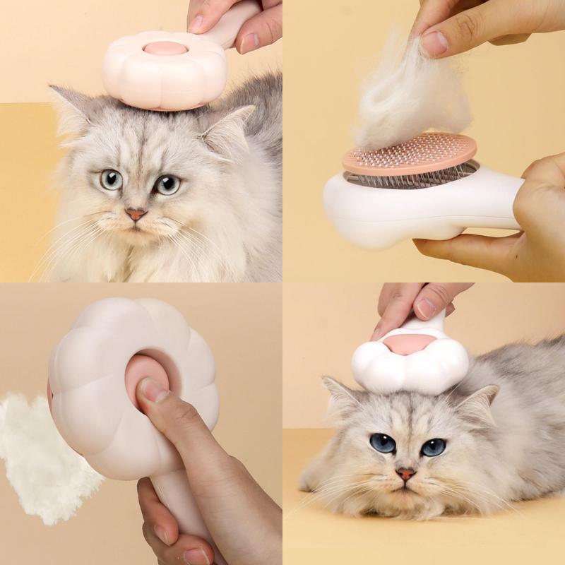 Pet Grooming Brush – Hair Remover & Massage Comb for Cats & Dogs
