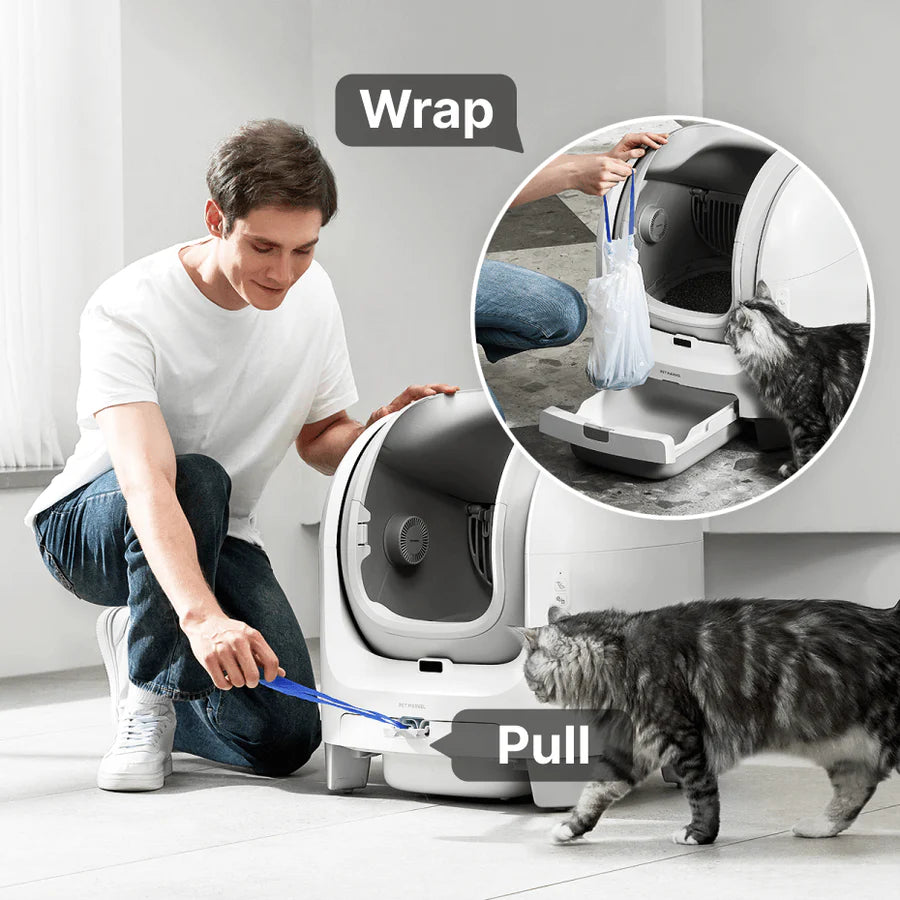 Pet Marvel™ Smart Self-Cleaning Cat Litter Box – Automatic Odor Control & App Monitoring