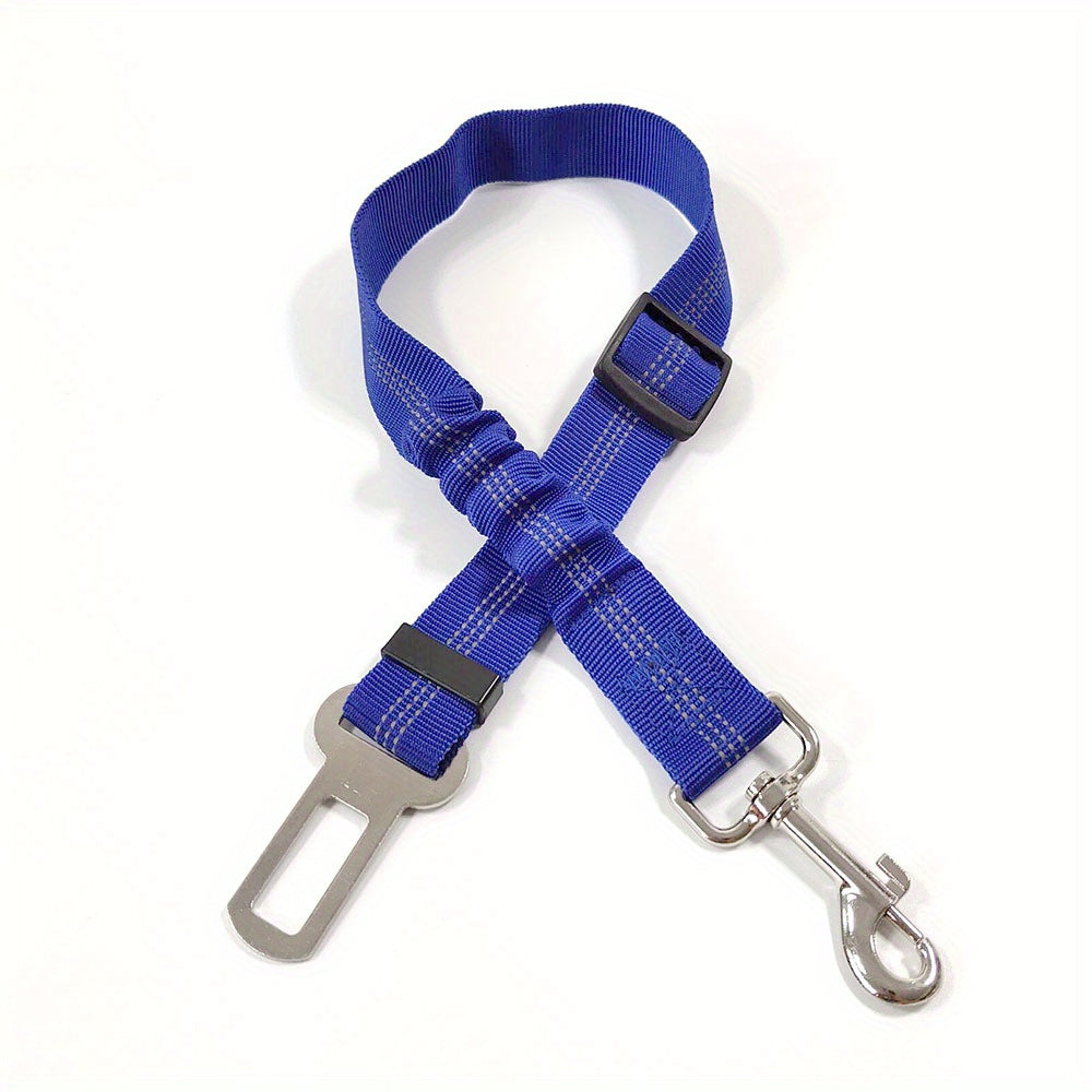 Secure Travel Dog Seat Belt – Adjustable Car Safety Harness with Durable Nylon Leash